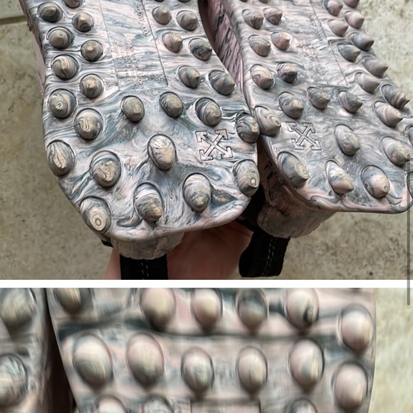 Off-White Odsy-1000 Black & Pink Low Top Sneakers - Picture 6 of 6